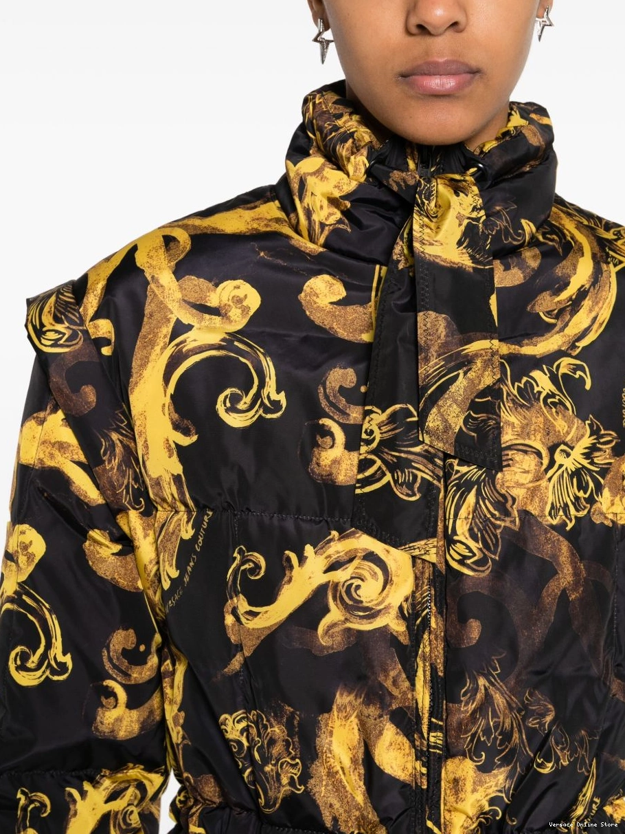 Affordable Barocco-print Versace Jeans Couture jacket down Women 0702